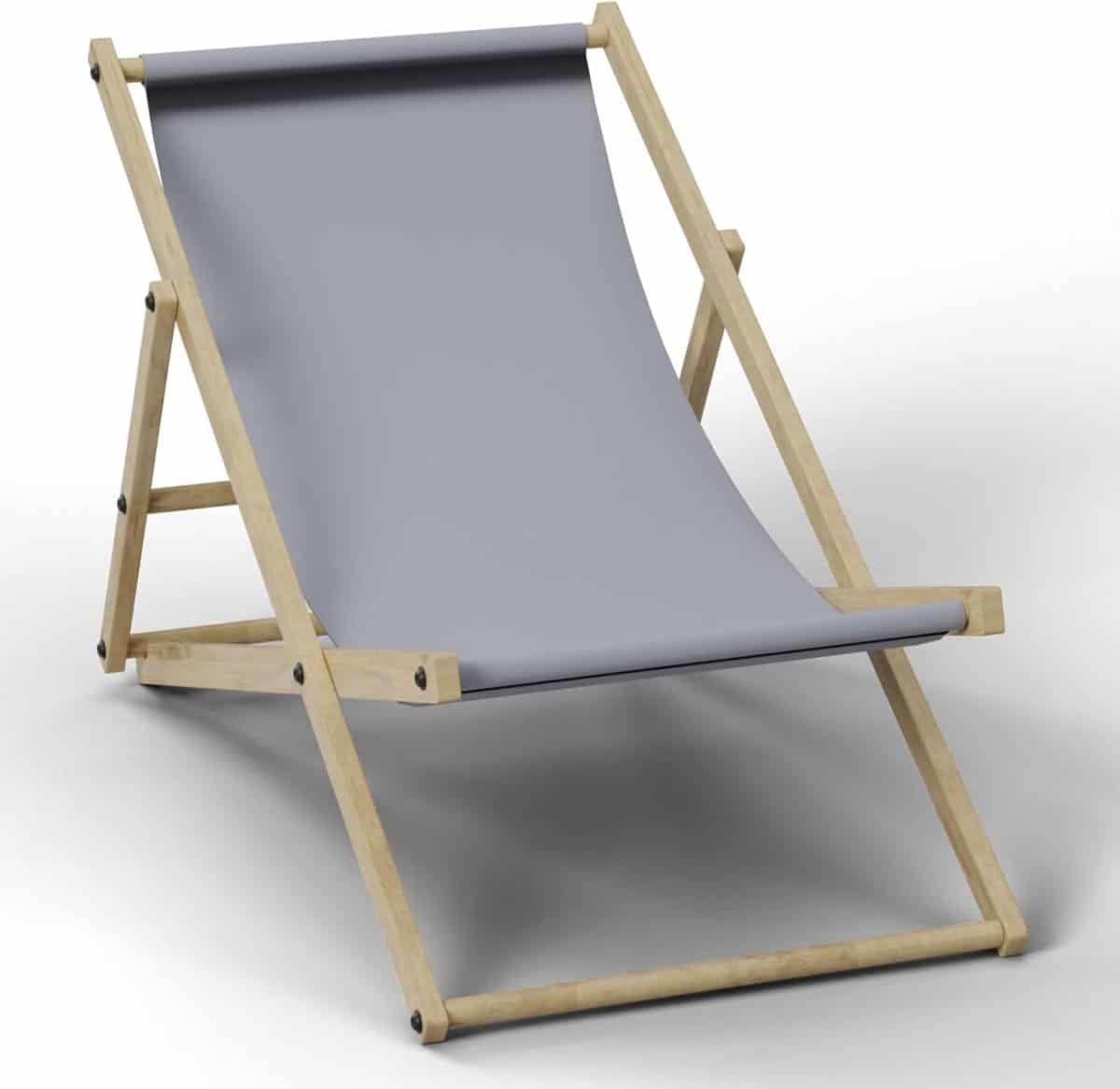 houten ligstoel klapstoel lounger ontspannen buiten drie