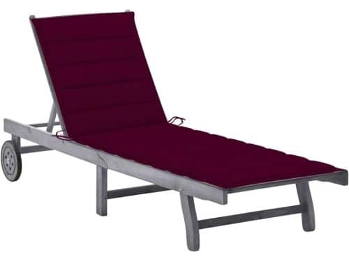 Houten Ligstoel - Tuinstoel - Zonnebed - Poolbed - Buitenligstoel