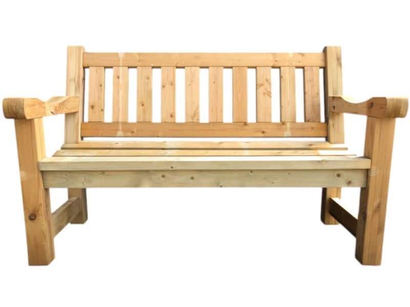 Houten parkbank, geïmpregneerde bank 140 cm, robuust