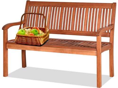 Houten Tuinbank 2-Zits voor Buiten - Weerbestendig en Stevig Massief