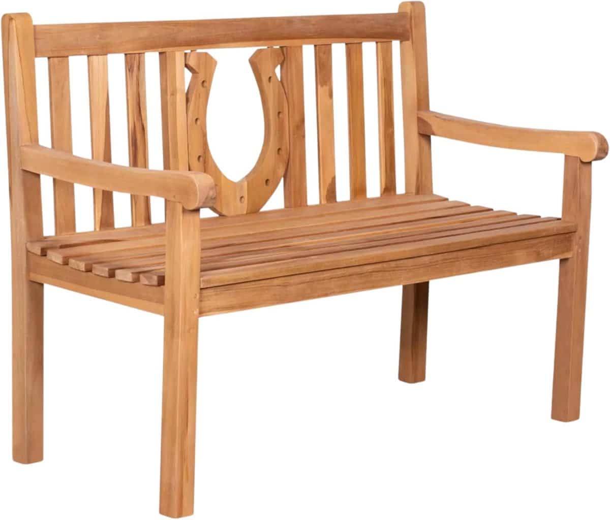 houten tuinbank bank met rugleuning buiten relaxen