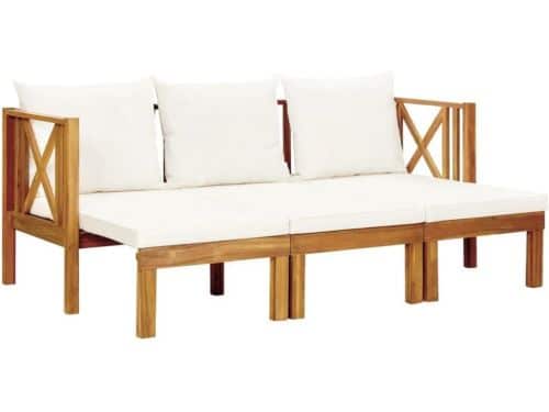 Houten Tuinbank - Driezits Bank - Ontspannen Buiten - Uittrekbaar