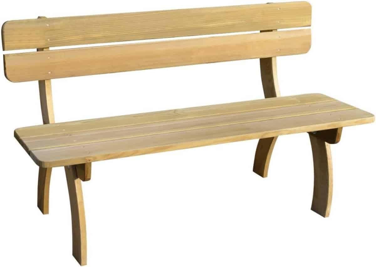 houten tuinbank parkbank zitbank buiten ontspannen geïmpregneerd