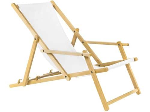 Houten Tuinligstoel - Strandstoel Lounger - Ontspannen Buiten - Verstelbare