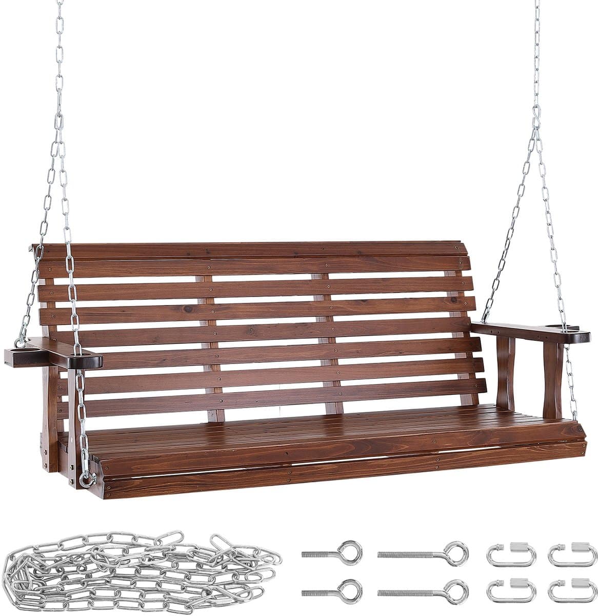 houten veranda swing, 1,6 m ,patio tuinbank schommel