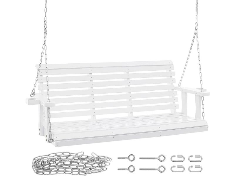 Houten Veranda Swing,1,6 M , Patio Tuinbank Schommel, Verbeterde 400