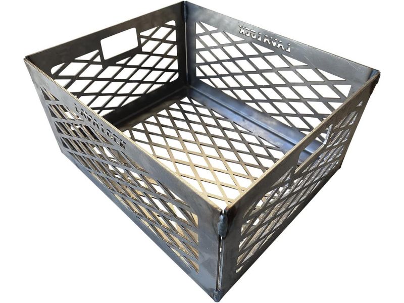 Houtskool mand voor BBQ roker 12x10x6 inch - Laser Cut