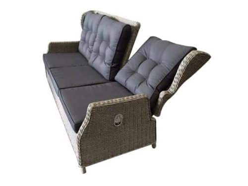 Ibiza 3-zitsbank verstelbaar grijs