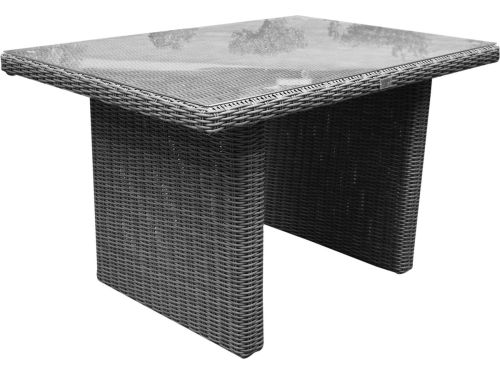 Ibiza premium lounge-diningtafel 120x80xH70 cm antraciet