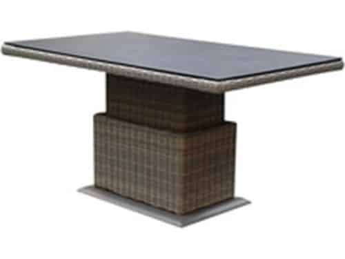 Ibiza stoel bank dining loungeset 4 delig grijs met verstelbare