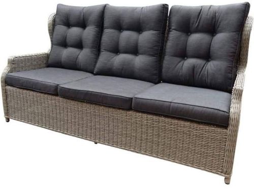 Ibiza XL 3-zitsbank verstelbaar grijs