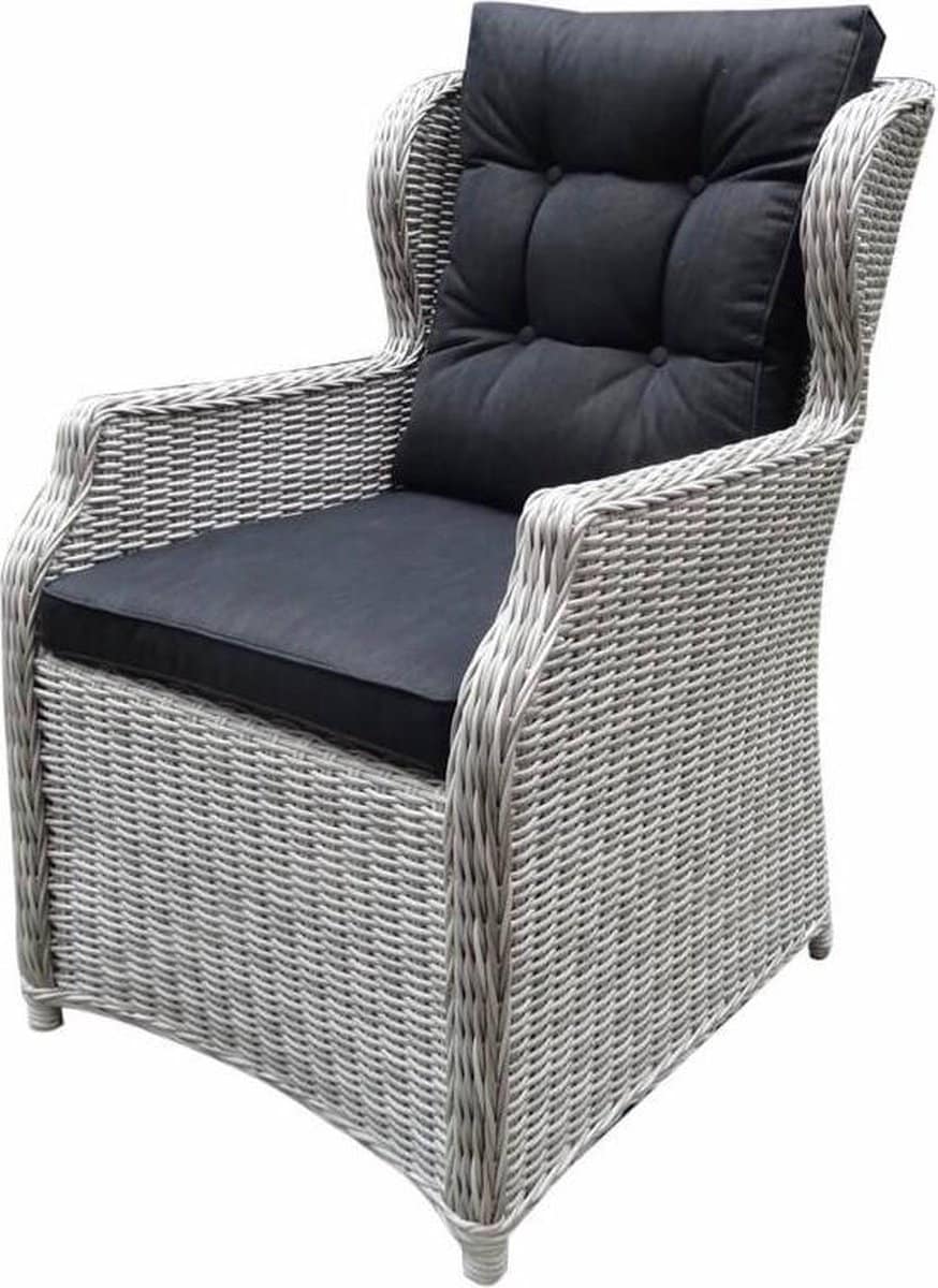 ibiza xl dining tuinstoel wit grijs