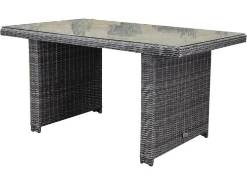 Ibiza XL lounge-diningtafel 140x80xH70 cm antraciet