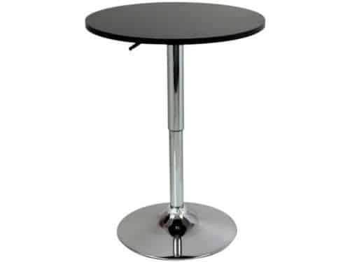 In Hoogte Verstelbare Ronde Bartafel met 360° Draaibaar Tafelblad