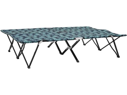 Inklapbaar 2-persoons Ligbed met Bladpatroon - Lichtgewicht en Waterbestendig