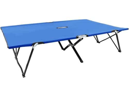 Inklapbaar Ligbed voor 2 Personen - Stevige Tuinstoel voor Buiten