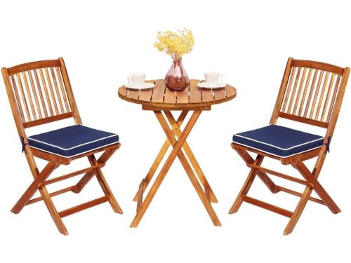 Inklapbare Bistroset met 3 Delen voor Tuin en Balkon