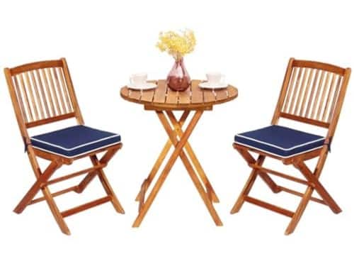 Inklapbare Bistroset met 3 Delen voor Tuin en Balkon