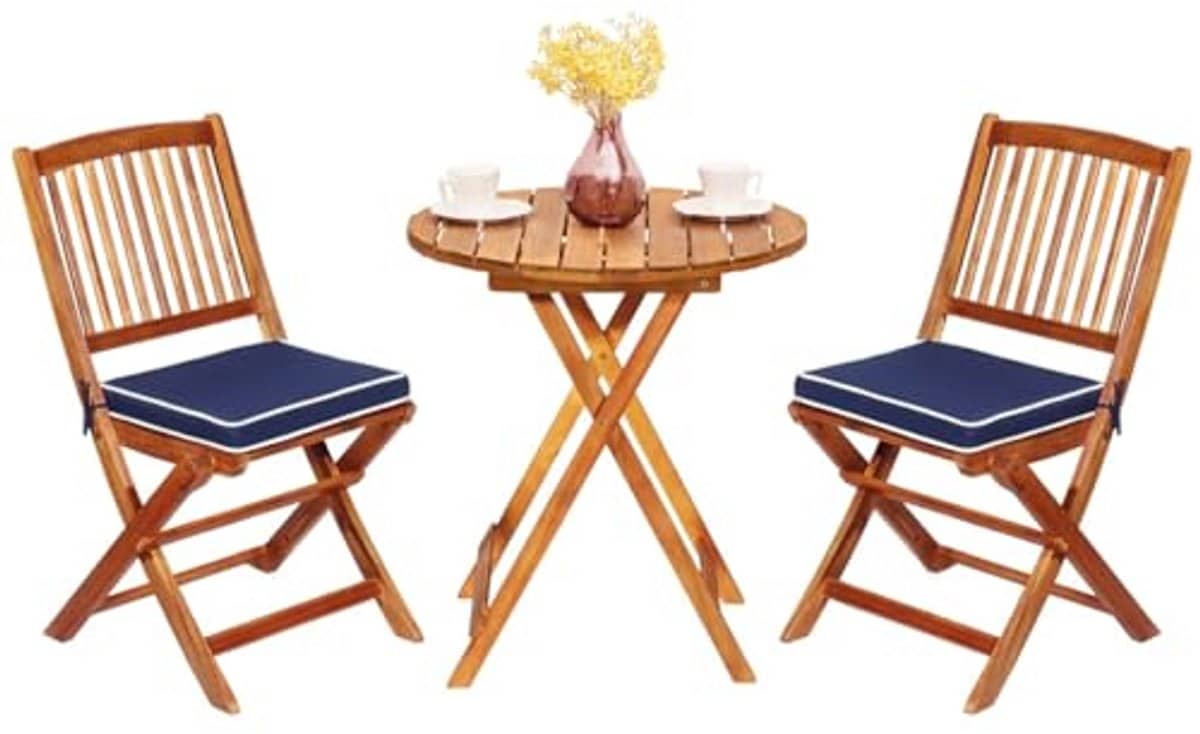 inklapbare bistroset met 3 delen voor tuin en balkon