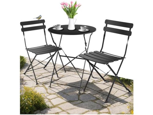 Inklapbare bistroset voor 2 personen - Tafel en stoelen voor
