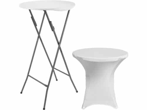 Inklapbare ronde klaptafel met afdekking - 61 x 105 cm