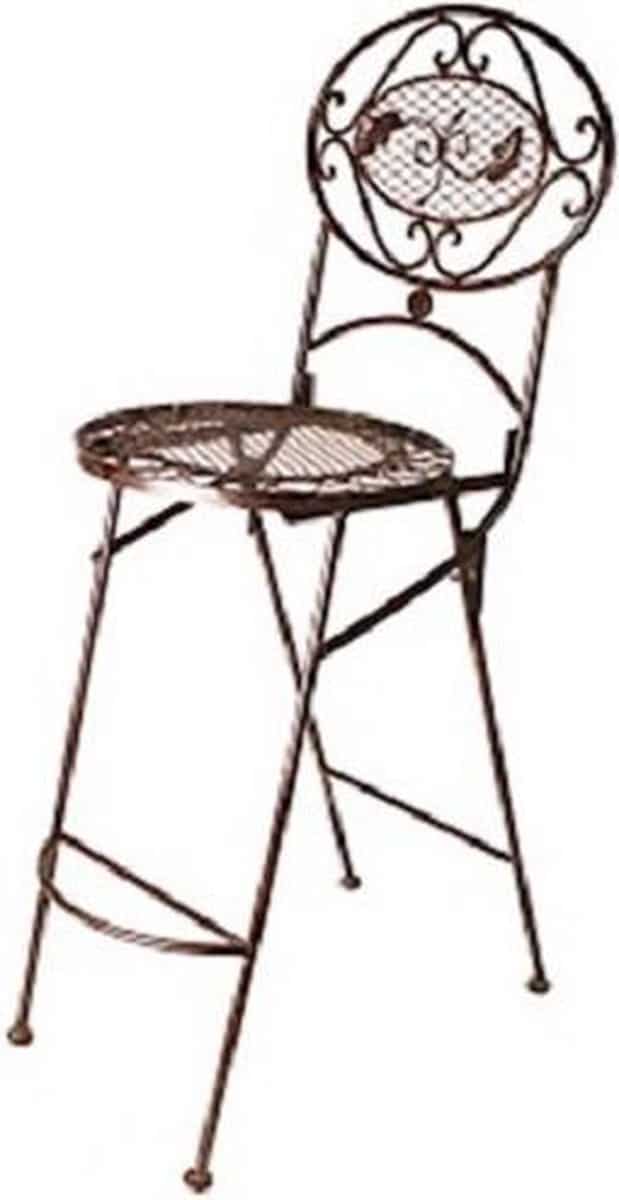 inklapbare tuinstoel barkruk metaal 107 cm hoog
