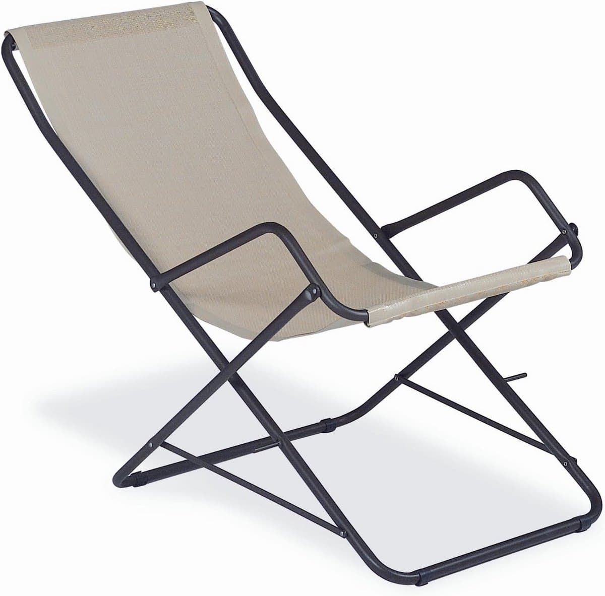 inklapbare vouwstoel voor buiten verstelbaar en weerbestendig ligbed