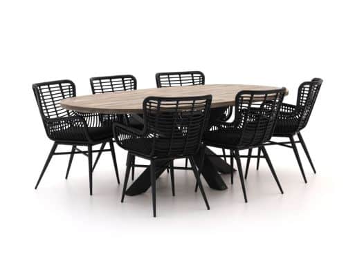 Intenso Asti/Rough-Y Ellips 240cm dining tuinset 7-delig - Laagste prijsgarantie!