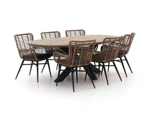 Intenso Asti/Rough-Y Ellips 240cm dining tuinset 7-delig - Laagste prijsgarantie!