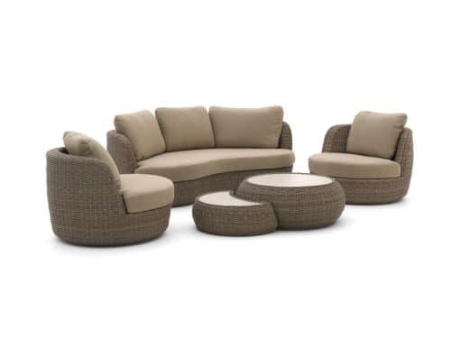 Intenso Santa Ninfa stoel-bank loungeset 5-delig - Laagste prijsgarantie!