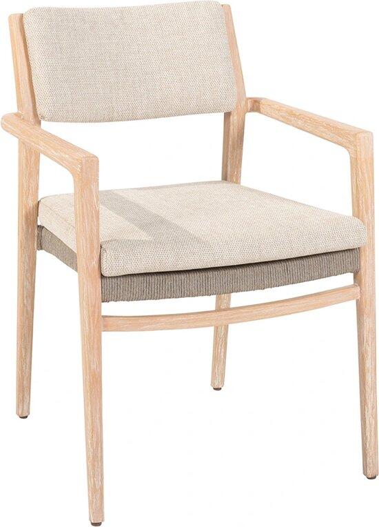 julia stapelbare dining stoel brushed teak incl. 2 kussens 59x64x86 cm 4so 4so