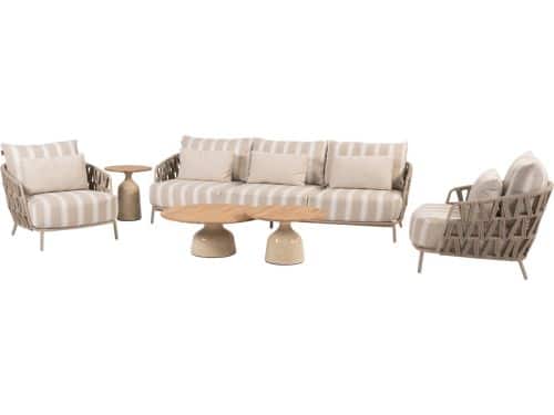 June Beverly stoel bank loungeset 6 delig latte 4 Seasons
