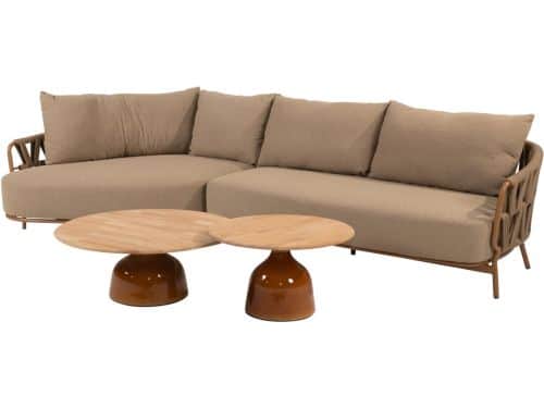 June Biarritz chaise longue loungeset 4 delig amber 4 Seasons