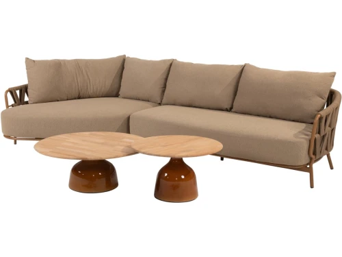 June Biarritz chaise longue loungeset 4 delig amber 4 Seasons