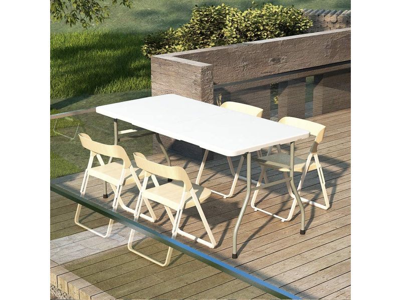 kampeertafel , klaptafel