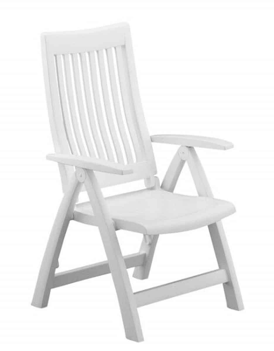 kettler roma verstelbare tuinstoel wit