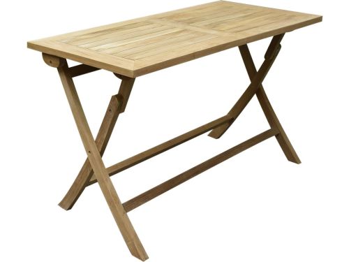 Klaptafel 120x60 cm rechthoekig teak