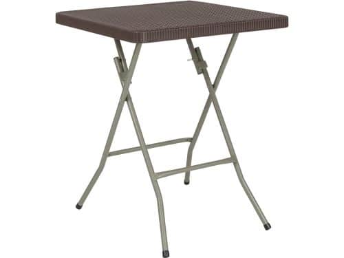 Klaptafel 1,95 voet vierkante rotan kunststof voor binnen en buiten