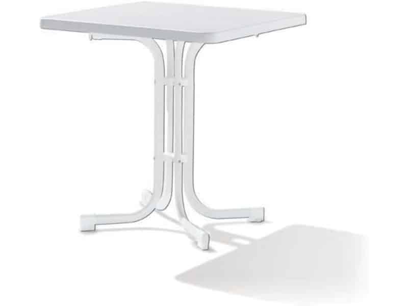 Klaptafel 70 x 70 cm met Marmerdecor en Stalen Frame