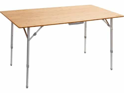 Klaptafel Aluminium Bamboe Belastbaar 30 kg Kamperen Picknicken Tuin Terras
