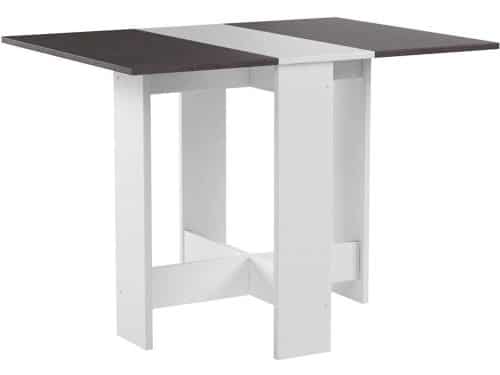 Klaptafel Hout Veredeld Blanc/Béton - 73,4 x 103 x 76