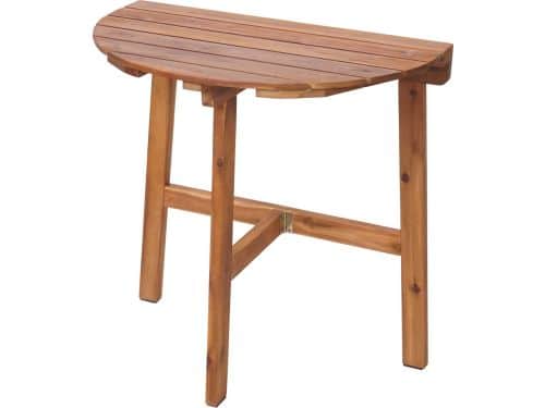 Klaptafel MCW-L19, tuintafel balkontafel, binnen/buiten inklapbaar acaciahout MVG-gecertificeerd 71x70x34cm