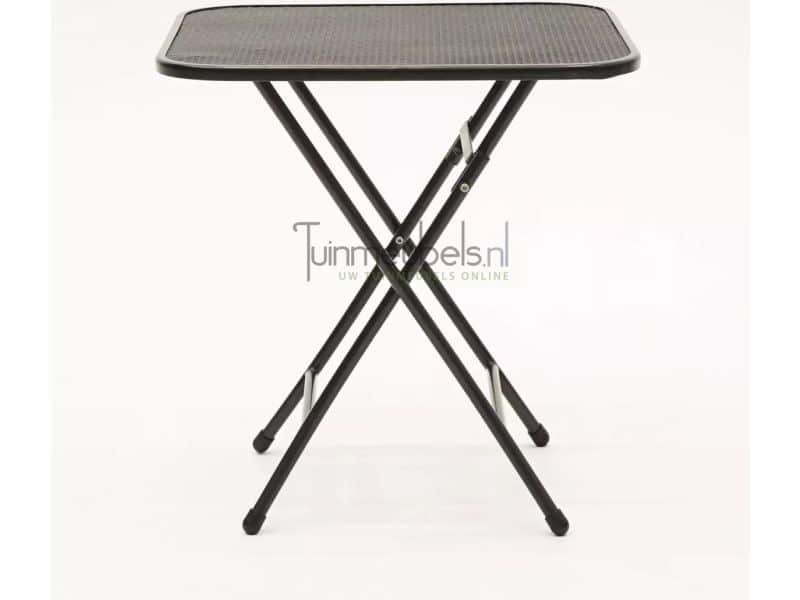 Klaptafel metaal Grijs 80x80cm