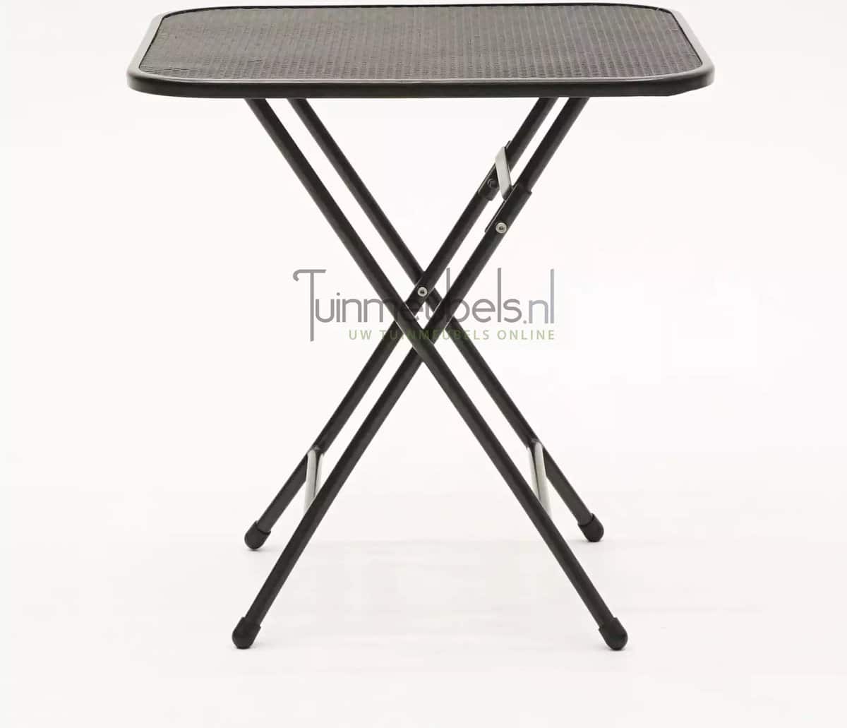 klaptafel metaal grijs 80x80cm