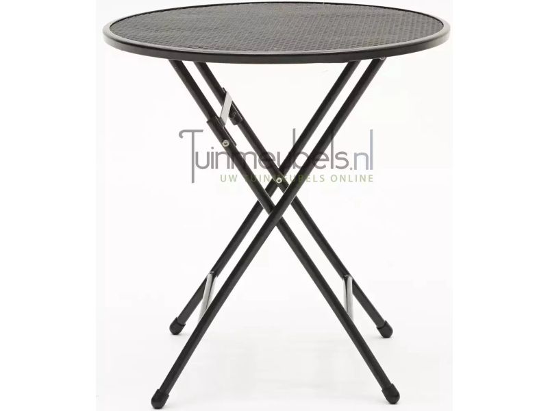 Klaptafel metaal Grijs ø70cm