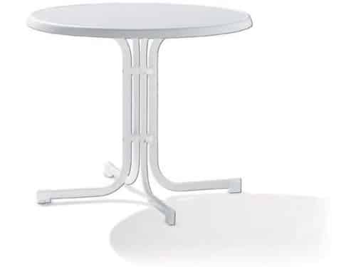 Klaptafel Ø 86 cm met Inklapfunctie en Weerbestendig Tafelblad