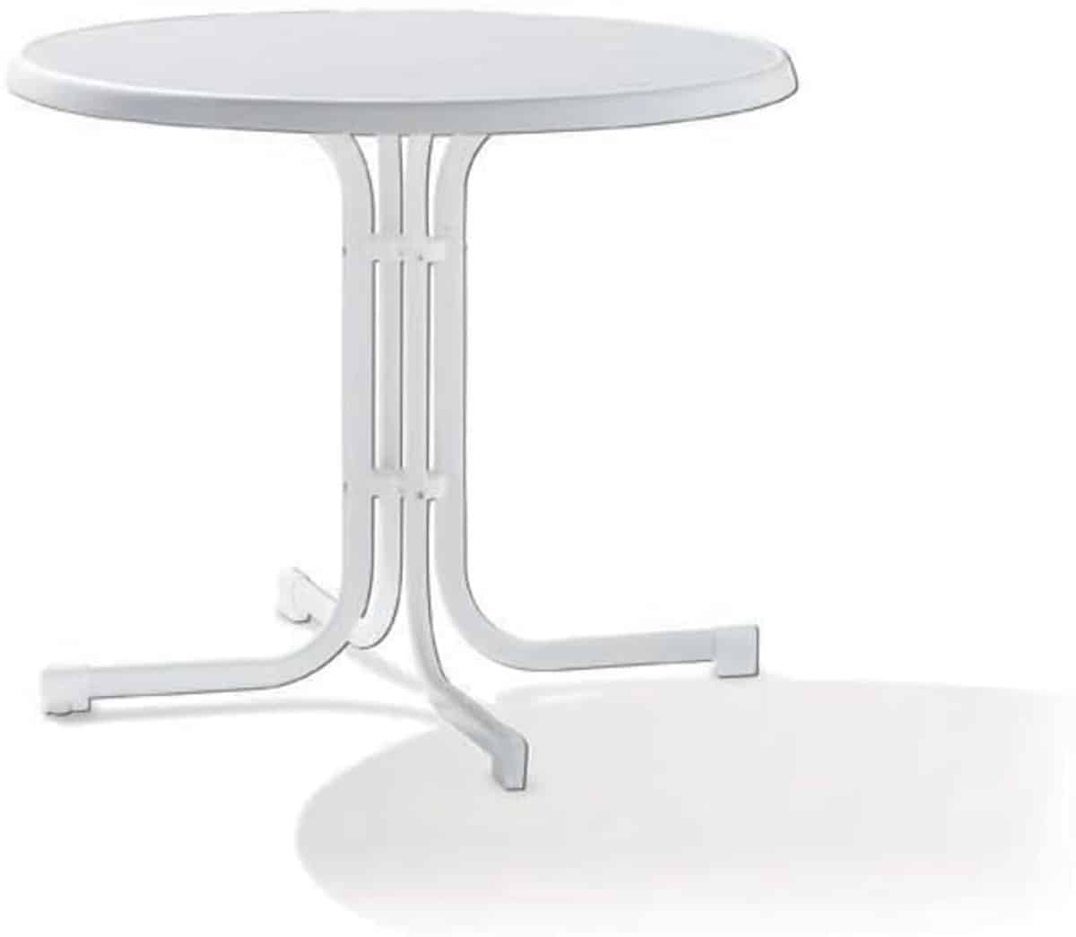 klaptafel Ø 86 cm met inklapfunctie en weerbestendig tafelblad