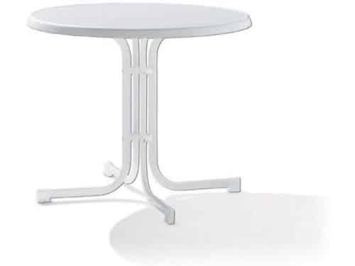 Klaptafel Ø 86 cm met Inklapfunctie en Weerbestendig Tafelblad