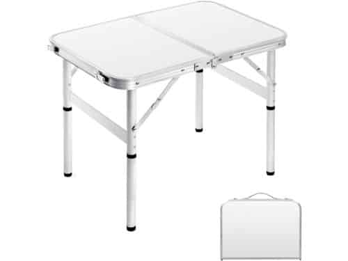 Klaptafel Outdoor - Picknicktafel Lichtgewicht - Verstelbare Hoogte - Aluminium