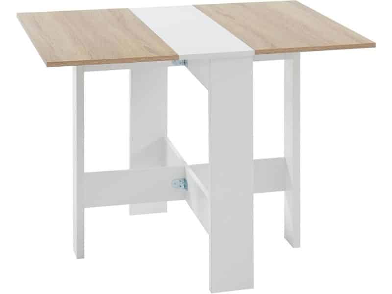 Klaptafel voor 4 Personen - Eiken en Wit - 104
